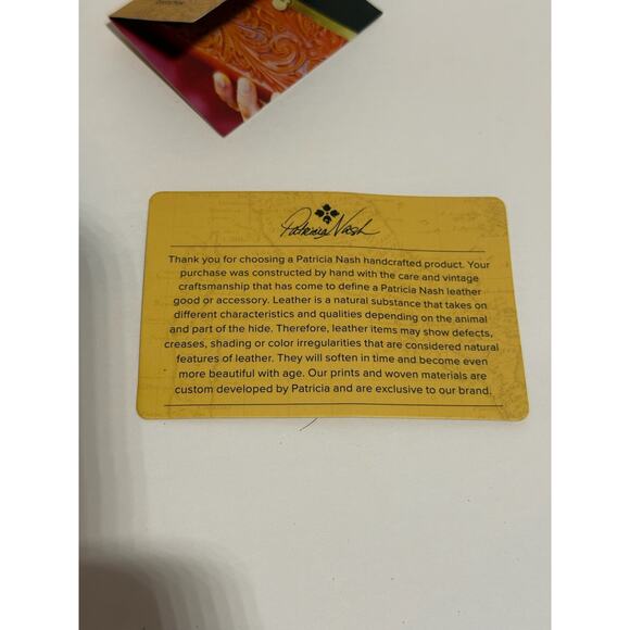 👜NWT Patricia Nash Leather Wallet Large Brown Vintage Clasp Handcrafted Embossed - Picture 11 of 12